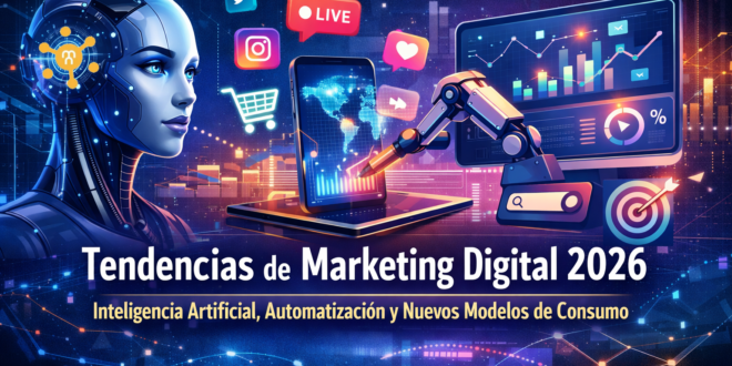 Tendencias de Marketing Digital 2026: Inteligencia Artificial, Automatización y Nuevos Modelos de Consumo